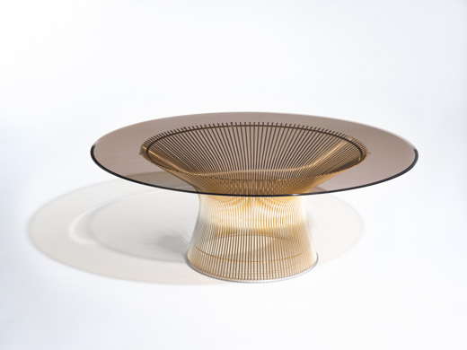 Warren Platner Gold coffee table 50th anniversary