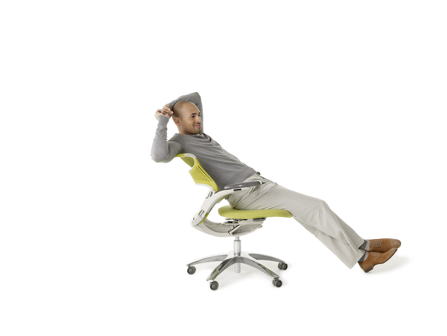 Generation by Knoll in Lemongrass green