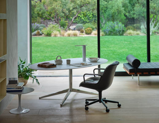 Florence Knoll Table Desk Pollock Executive chair