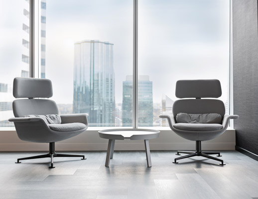 knoll works 2021 avison young more than a workplace muuto around coffee table knollstudio KN02 piero lissoni swivel lounge chair